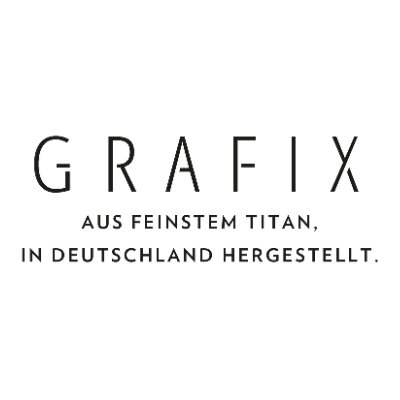 Logo Grafix - aus feinstem Titan, in Deutschland handgefertigt
